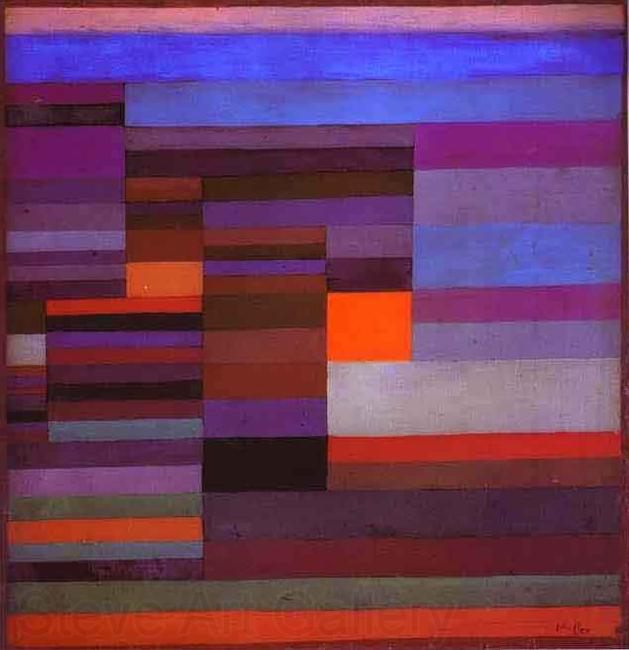 Paul Klee Fire in the Evening Germany oil painting art
